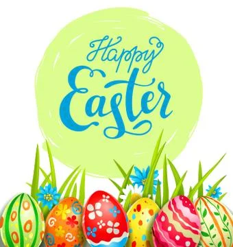 Holiday eggs card Stock Illustration
