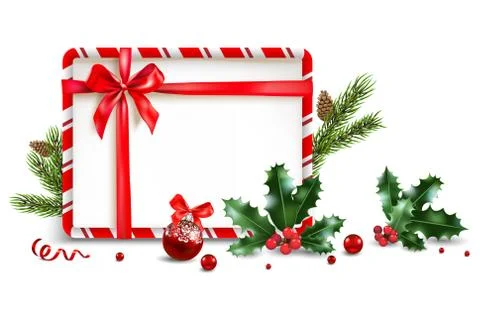 Holiday elements frame Stock Illustration