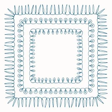 Holiday festoon frames Stock Illustration