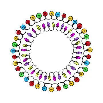 Holiday festoon frames Stock Illustration