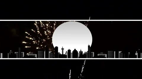 Holiday firework montage 4 스톡 동영상 934836