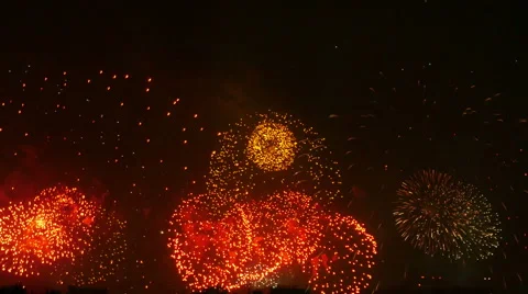 Holiday fireworks 4k Stock Footage 50191044