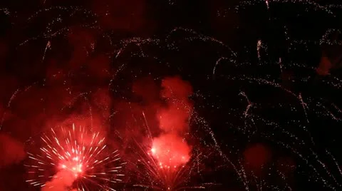 Holiday fireworks Stock Footage 12642186