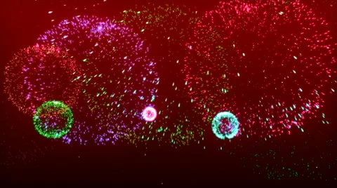 Holiday fireworks Video stock 42996435