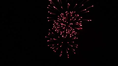 Holiday fireworks in the night sky. Stock-Footage 159211345
