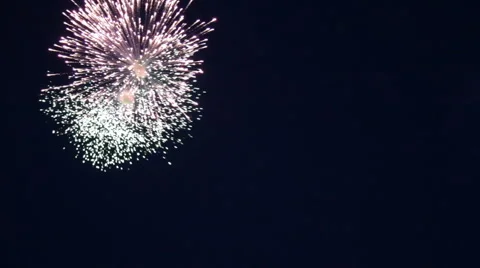 Holiday fireworks sound Stock Footage 5001953