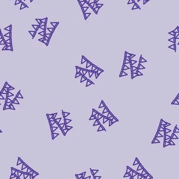 Holiday flags line vector seamless pattern イラスト素材