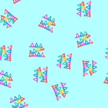 Holiday flags vector seamless pattern イラスト素材