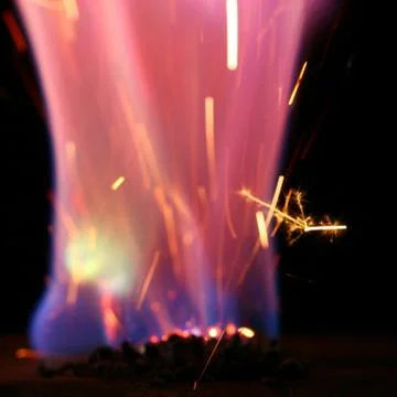 Holiday flame Foto stock