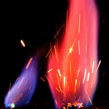 Holiday flame Stock Photos