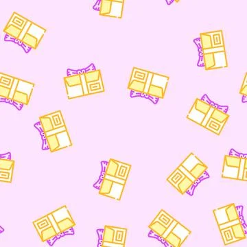 Holiday gift box vector seamless pattern Stock Illustration