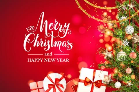 Holiday gift boxes Stock Illustration