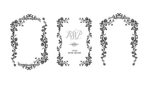 Holiday graphic frames set Stock Illustration