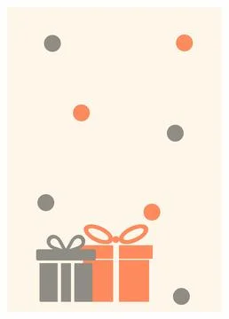 Holiday greeting card Stock Illustration