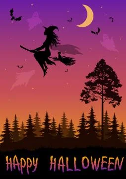 Holiday Halloween Background Stock Illustration