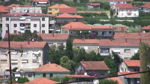 Holiday hauses in summer Stock Footage 47176889