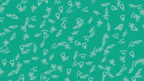 Holiday Icon Seamless Pattern 04 Stock Footage 322144781