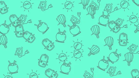 Holiday Icon Seamless Pattern 05 Stock Footage 322144748