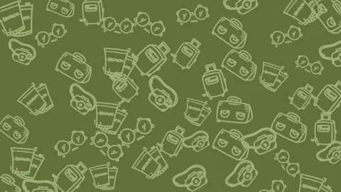 Holiday Icon Seamless Pattern 08 Stock Footage 322146229