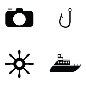 Holiday icon set Stock Illustration