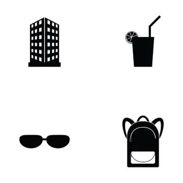 Holiday icon set Illustrazione stock