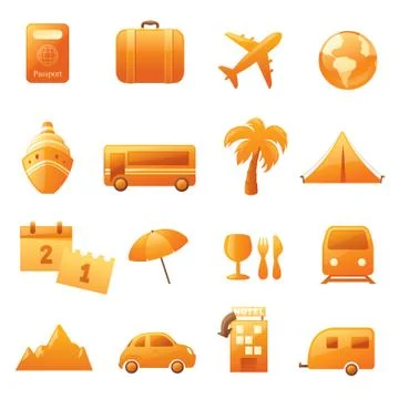 Holiday icons Stock Illustration