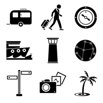 Holiday icons Stock Illustration