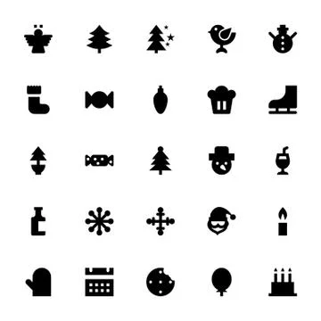 Holiday Icons Illustrazione stock