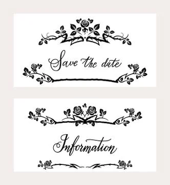 Holiday invitation cards Stock Illustration