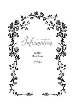 Holiday invitation frame Stock Illustration