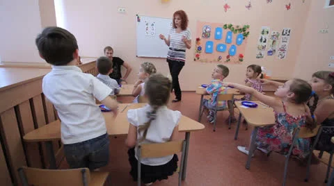 Holiday in kindergarten Stock Footage 24720508