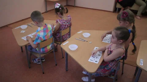 Holiday in kindergarten Stock Footage 24720731