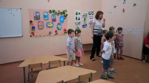 Holiday in kindergarten Stock Footage 24720751