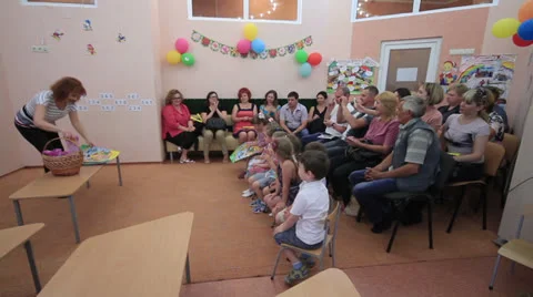 Holiday in kindergarten Stock Footage 24720819