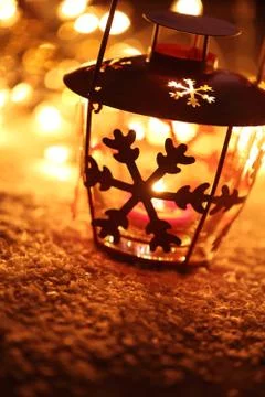 Holiday lantern Stock Photos