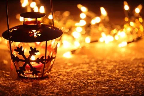 Holiday lantern Stock Photos