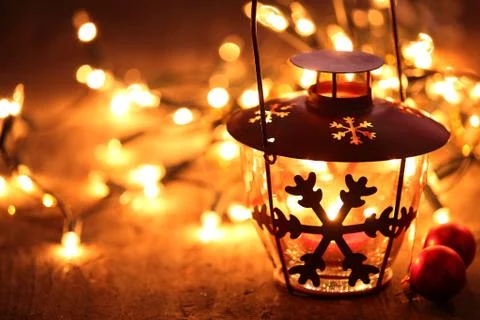 Holiday lantern Stock Photos