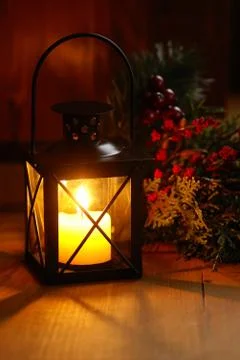 Holiday lantern Stock Photos
