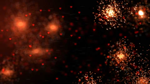 Holiday light shining background with holiday red sparcles. Looped 4K motion Stock Footage 101659094