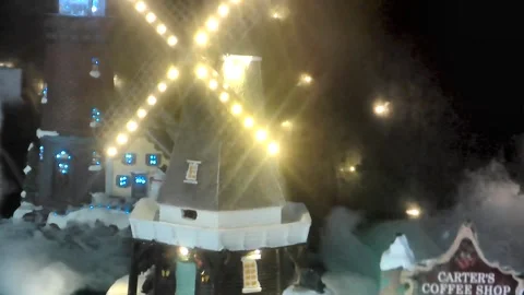 Holiday, Lighted Windmill, Christmas Models, Menards, Crestwood IL Stock-Footage 257048177