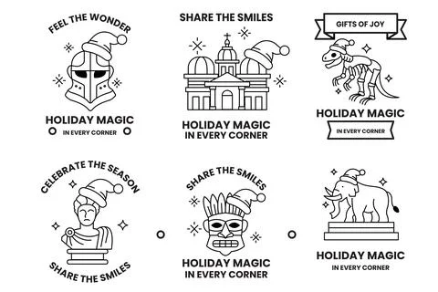 Holiday magic is a concept that is being shared in every corner Stock Illustration