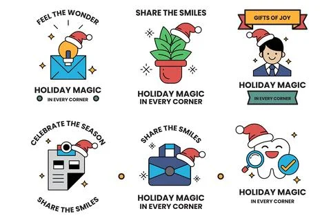 Holiday magic is a concept that is often associated with the holiday season Stock Illustration