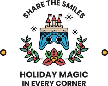 Holiday magic in every corner Stock Illustration