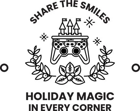 Holiday magic in every corner Stock Illustration