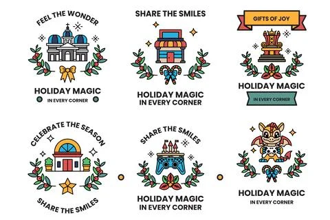 Holiday magic is the idea of the image Illustrazione stock