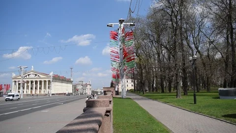 Holiday in Minsk Stock Footage 88871313