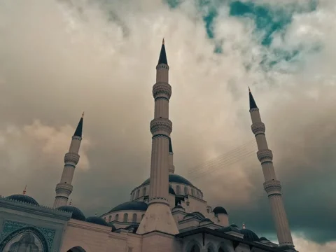 Holiday Mosque Nature Sunset Sky Stock Footage 339956441