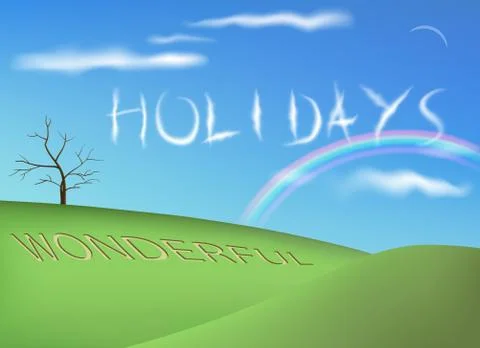 Holiday Nature Background Stock Illustration