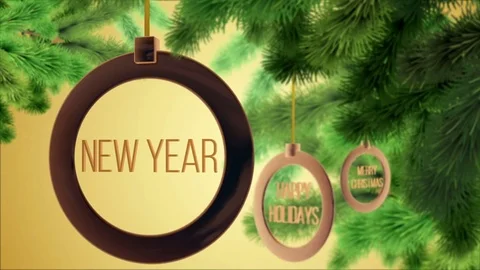 Holiday New Year Accessory Tree Stock Footage 83726957