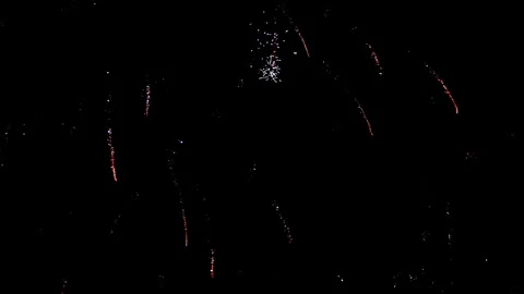 Holiday. Night fireworks Stock-Footage 309117983